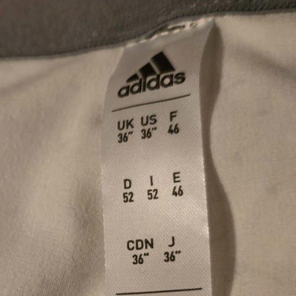 Adidas Shorts Mens 36 Ultimate Chino Golf Brown 8.5" Inseam Flags Print Golfer - Picture 5 of 7